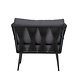 Bloomingville Pavone loungestoel zwart - 82064275 Bloomingville Pavone loungestoel zwart - 82064275