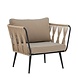 Bloomingville Pavone loungestoel bruin - 82064370 Bloomingville Pavone loungestoel bruin - 82064370