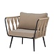 Bloomingville Pavone loungestoel bruin - 82064370 Bloomingville Pavone loungestoel bruin - 82064370