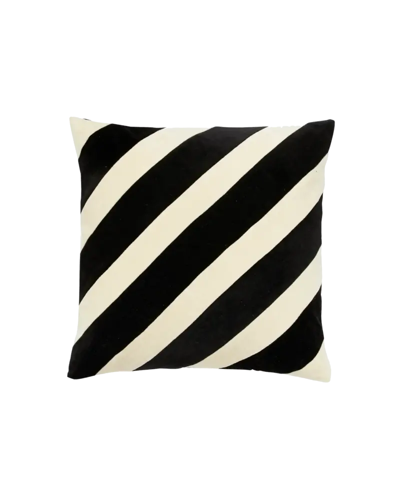 Nordal Coussin Theta noir/ivoire avec rembourrage - 2594