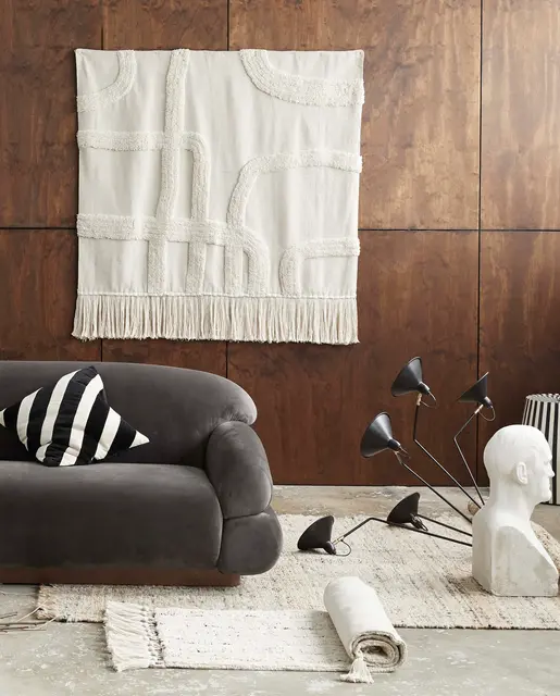 Nordal Theta cushion black/ivory including filling - 2594