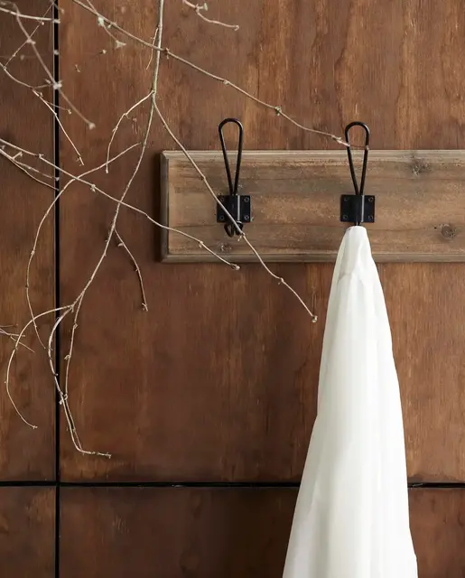Nordal Caroni coat rack with 3 hooks - 1078