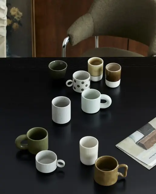 Nordal Jose tazas verde oscuro set de 6 piezas - 68010