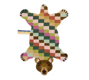 Doing Goods Archie check bear rug L