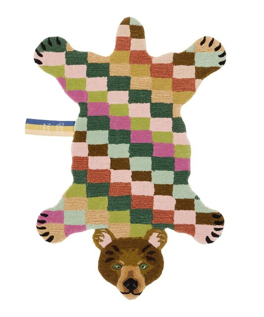 Doing Goods Archie check bear vloerkleed L - 1.45.10.094.099.5