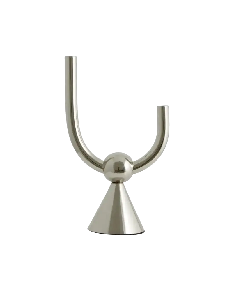 Nordal Corfu candlestick chrome - 2272