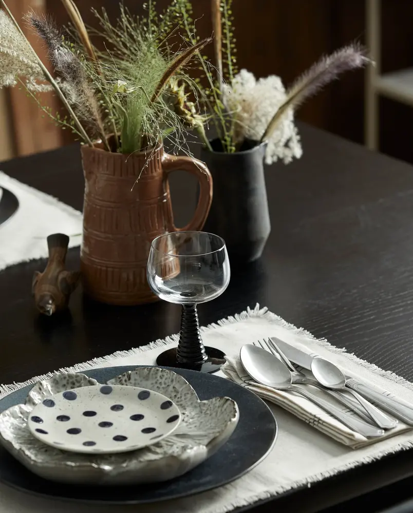 Nordal Gorm vinglass svart sett med 4 - 9107