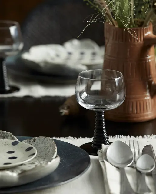 Nordal Verres à vin Gorm noir lot de 4 - 9107