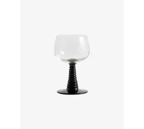 Nordal Gorm wijnglazen zwart set van 4 stuks Nordal Gorm wijnglazen zwart set van 4 stuks