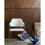 Nordal Ursa kussen off white/blauw inclusief vulling - 2590 Nordal Ursa kussen off white/blauw inclusief vulling - 2590