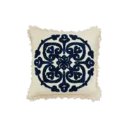 Nordal Cojín Ursa blanco roto/azul con relleno incluido - 2590