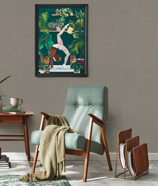 KEK Amsterdam Natural chic wallpaper linen look Havana - RW-006