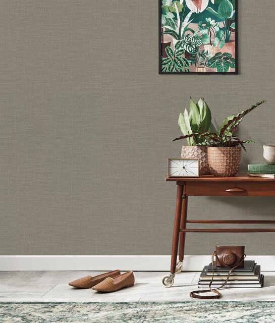 KEK Amsterdam Natural chic wallpaper linen look Havana - RW-006