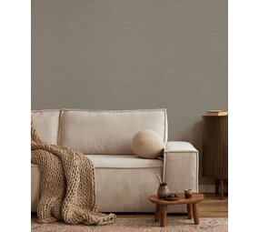 KEK Amsterdam Natural chic wallpaper linen look Havana KEK Amsterdam Natural chic wallpaper linen look Havana