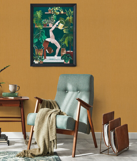 KEK Amsterdam Papel pintado natural chic aspecto lino Verona - RW-011