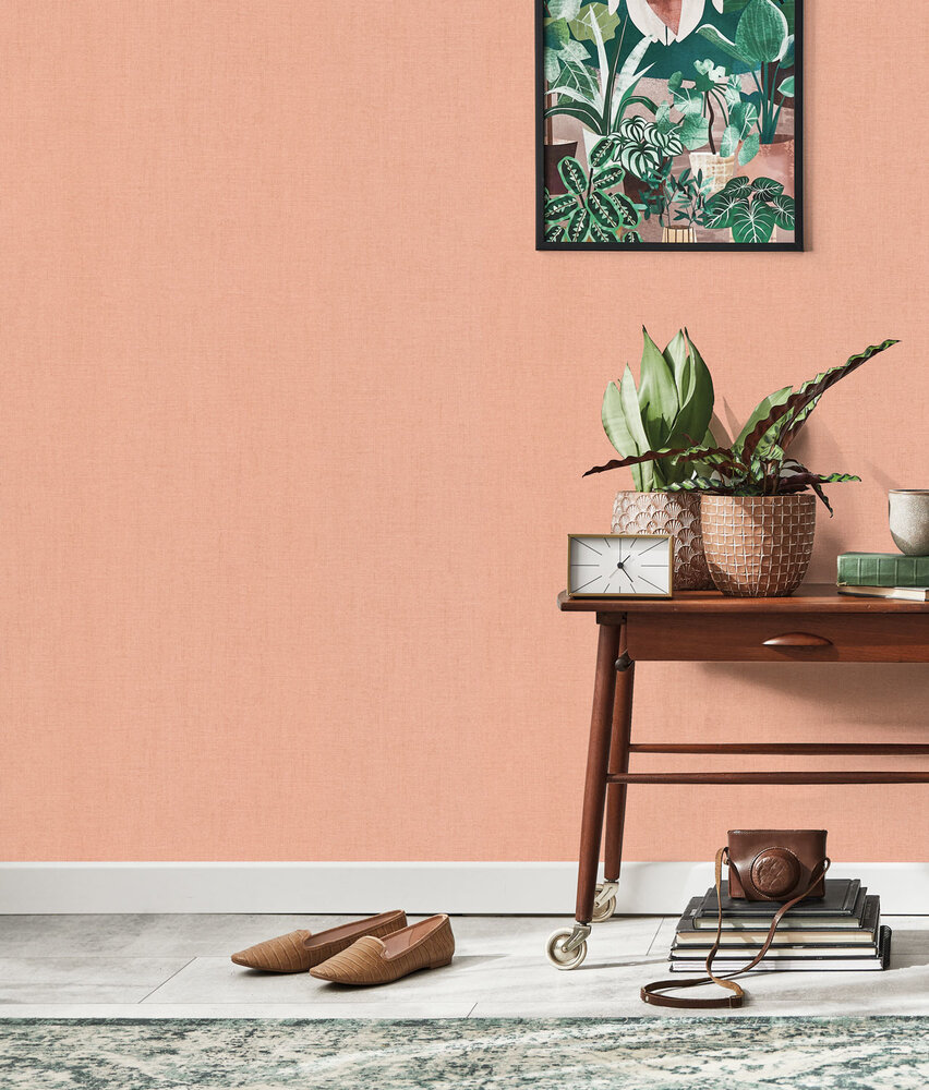 KEK Amsterdam Papel pintado natural chic aspecto lino Long Beach - RW-009