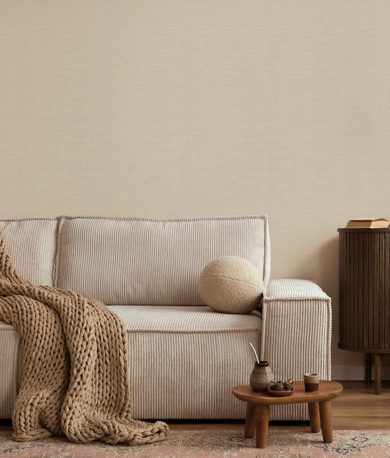 KEK Amsterdam Papier peint naturel chic aspect lin Venise - RW-005