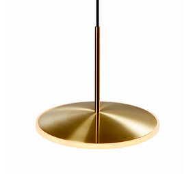 Graypants Lampada a sospensione Dish10h in ottone