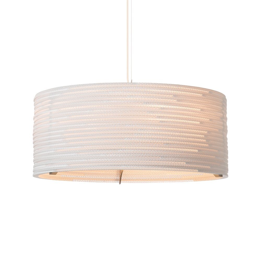 Graypants Drum 24 hanging lamp white LIVING AND CO