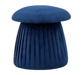 Bloomingville Roberta poef blauw Bloomingville Roberta poef blauw
