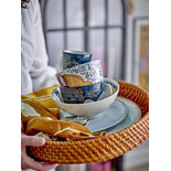 Bloomingville Hezha schalen blauw set van 6 stuks - 82060829 Bloomingville Hezha schalen blauw set van 6 stuks - 82060829