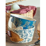 Bloomingville Hezha schalen blauw set van 6 stuks - 82060829 Bloomingville Hezha schalen blauw set van 6 stuks - 82060829