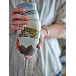 Bloomingville Ensemble de 6 tasses Paula marron