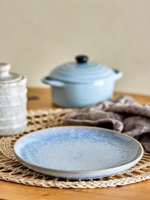 Bloomingville Paula plates blue set of 6 pieces - 82060954 Bloomingville Paula plates blue set of 6 pieces - 82060954