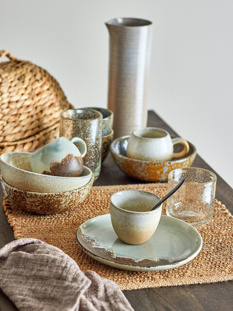 Bloomingville Assiettes Paula marron lot de 6 pièces - 82060945