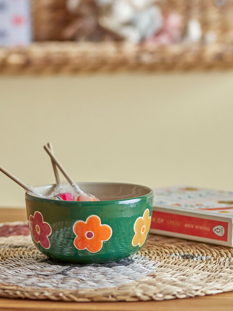 Bloomingville Mini Addy bowls grønt sett med 6 deler - 82060670