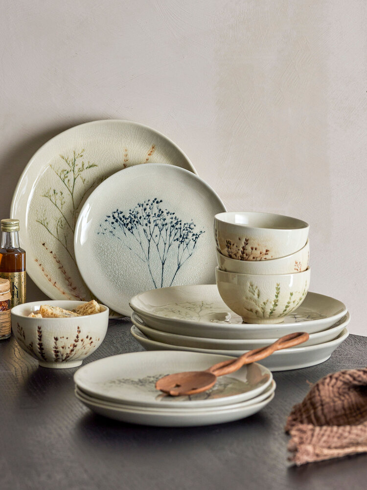 Bloomingville vajilla Bea de 12 piezas LIVING AND CO