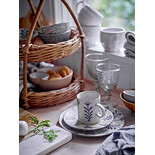 Bloomingville Leonie borden Ø16cm set van 6 stuks - 82060837 Bloomingville Leonie borden Ø16cm set van 6 stuks - 82060837