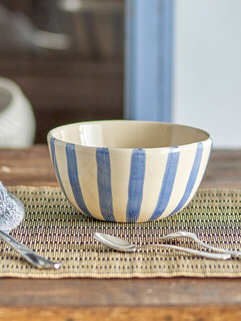Bloomingville Begonia bowls blue set of 6 pieces - 82060956