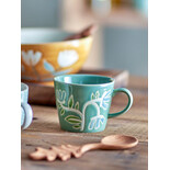 Bloomingville Tangier kopjes groen set van 6 stuks - 82060918 Bloomingville Tangier kopjes groen set van 6 stuks - 82060918