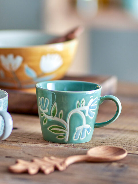 Bloomingville Tangier cups green set of 6 pieces - 82060918