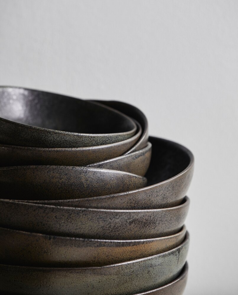 Nordal Inez bowls M black set of 4 pieces - 6410 Nordal Inez bowls M black set of 4 pieces - 6410