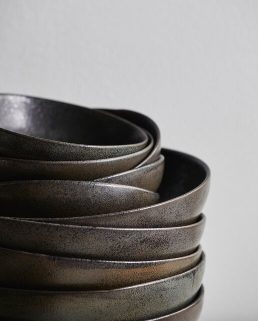 Nordal Inez bowls M black set of 4 pieces - 6410 Nordal Inez bowls M black set of 4 pieces - 6410