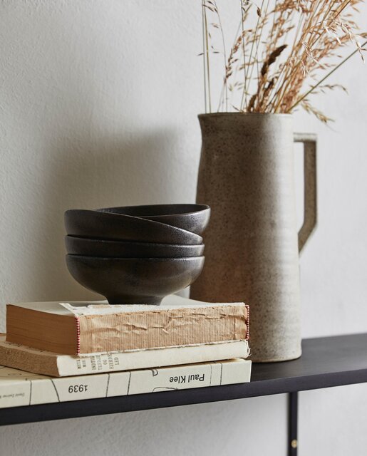 Nordal Inez bowls M black set of 4 pieces - 6410 Nordal Inez bowls M black set of 4 pieces - 6410