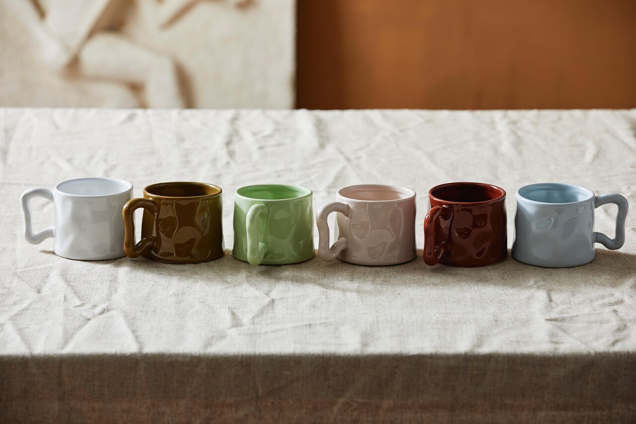 Nordal Mugs Wasabi bleu clair lot de 6 pièces - 6967