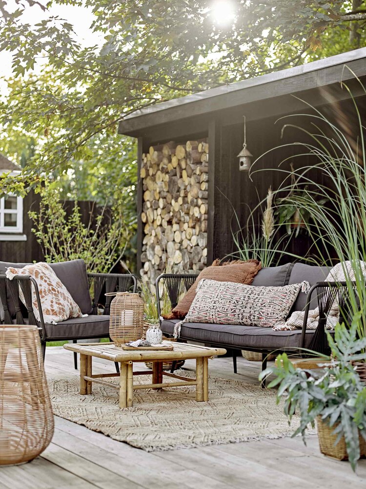 Bloomingville Pavone Loungesessel schwarz - 82064275 Bloomingville Pavone Loungesessel schwarz - 82064275