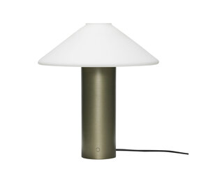 Hubsch Lámpara de mesa Orbit verde oscuro