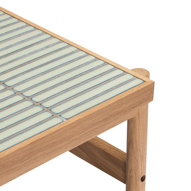 Hubsch Mesa de centro Tile menta/natural - 881934 Hubsch Mesa de centro Tile menta/natural - 881934