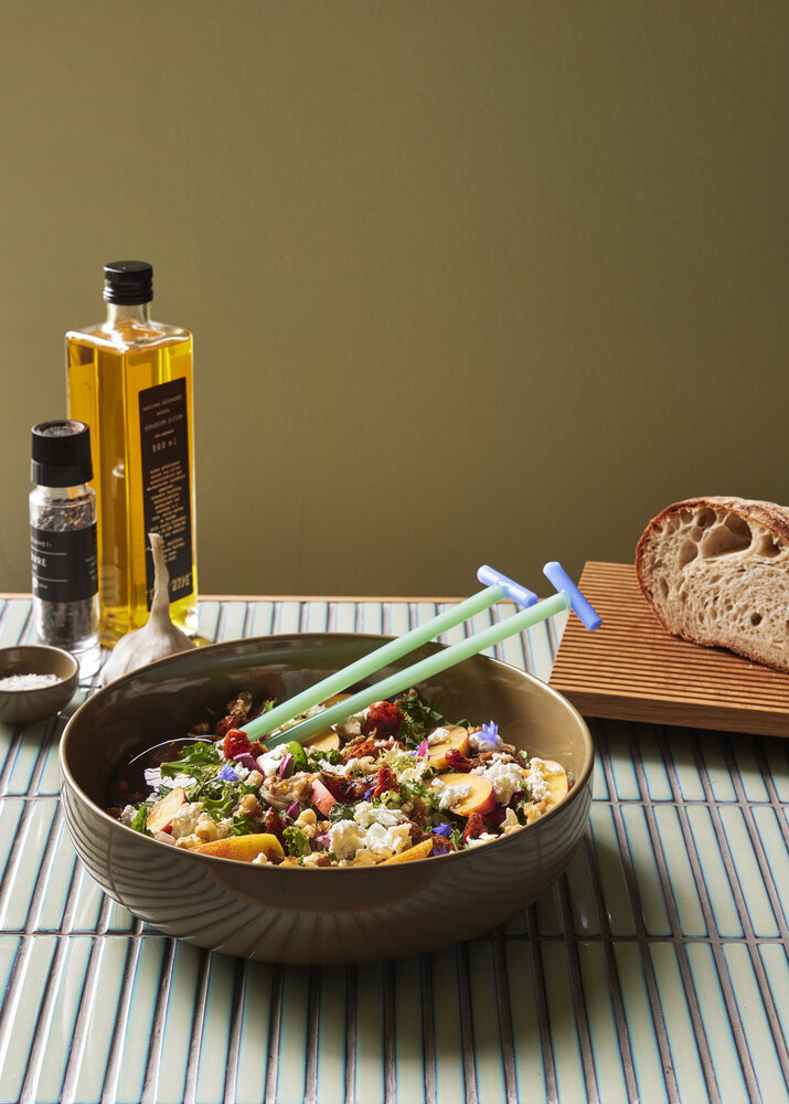 Hubsch Tavolino in piastrelle menta/naturale - 881934 Hubsch Tavolino in piastrelle menta/naturale - 881934