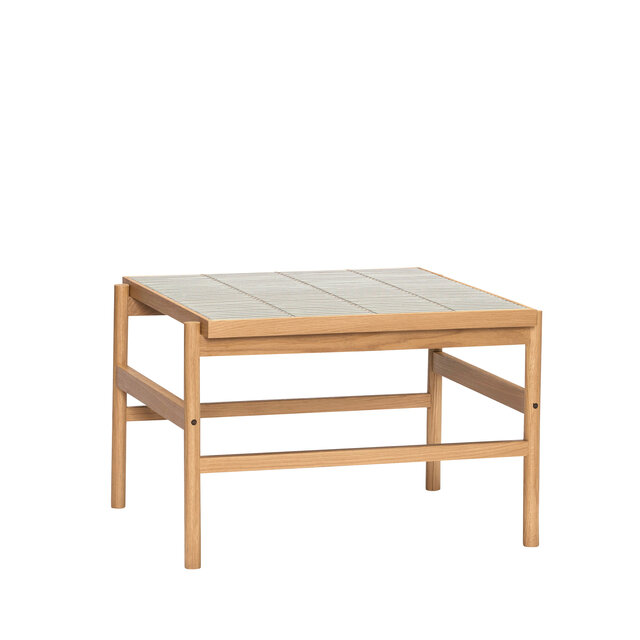 Hubsch Table basse en carrelage menthe/naturel - 881934