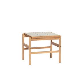 Hubsch Tile bijzettafel mint/naturel