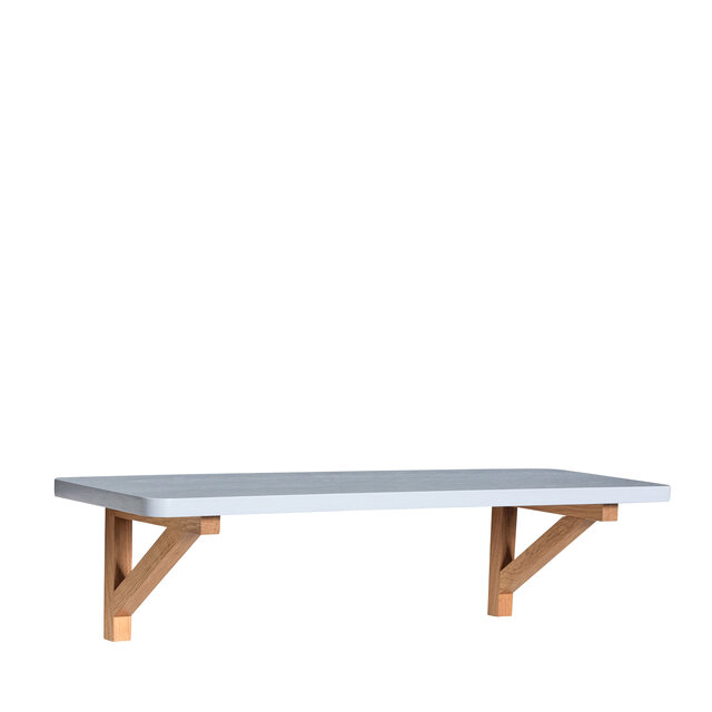 Hubsch Arki estante de pared gris/natural - 881915