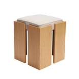 Hubsch Tabouret Forma sable/naturel - 881912 Hubsch Tabouret Forma sable/naturel - 881912