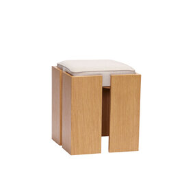 Hubsch Sgabello Forma sabbia/naturale Hubsch Sgabello Forma sabbia/naturale