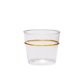 Hubsch Orbit glass gul sett med 6 stk