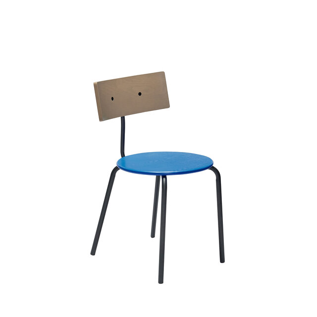 Hubsch Koi chair blue/brown/black - 422002